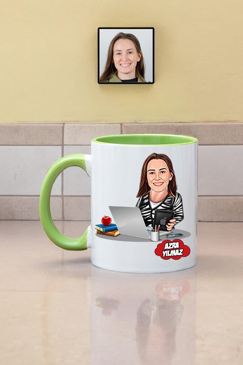 Ofis Hediyesi Kişiye Özel Ofis Karikatürlü Kupa Bardak