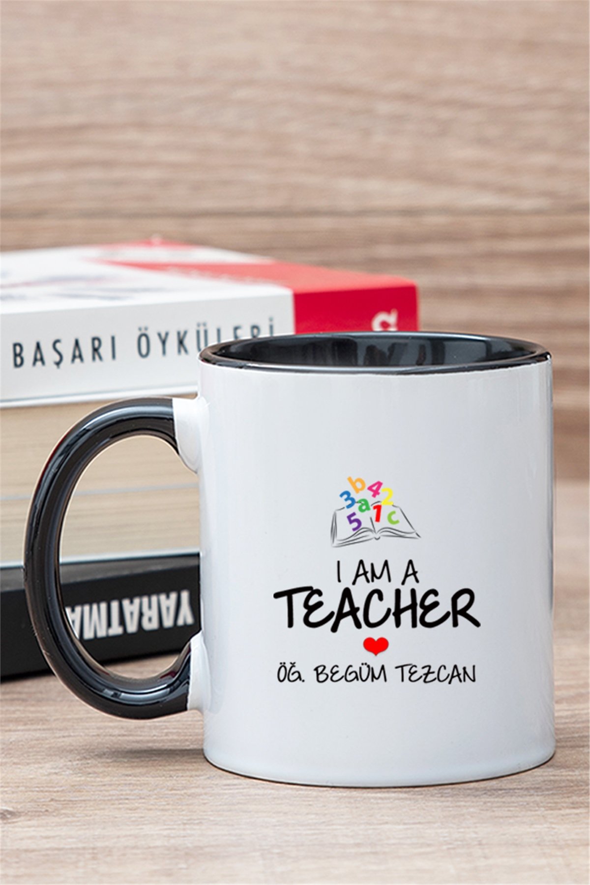 Öğretmen İçi Renkli Kupa Bardak