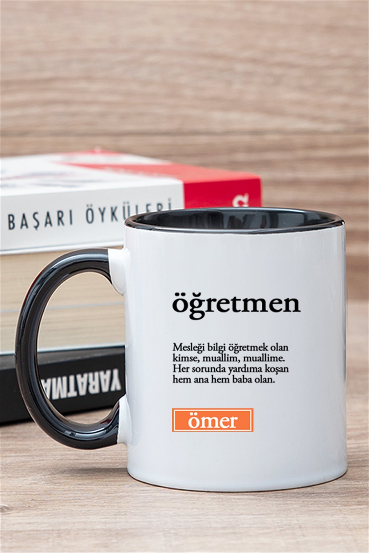 Öğretmen Kelime Anlamı İçi Renkli Kupa Bardak