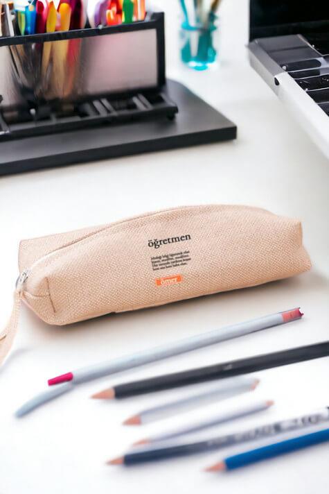 Öğretmen Kelime Anlamı Keten Bez Kalemlik