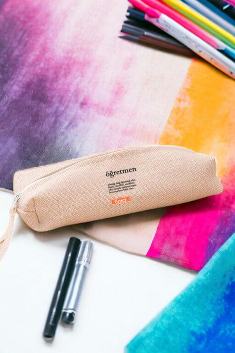 Öğretmen Kelime Anlamı Keten Bez Kalemlik