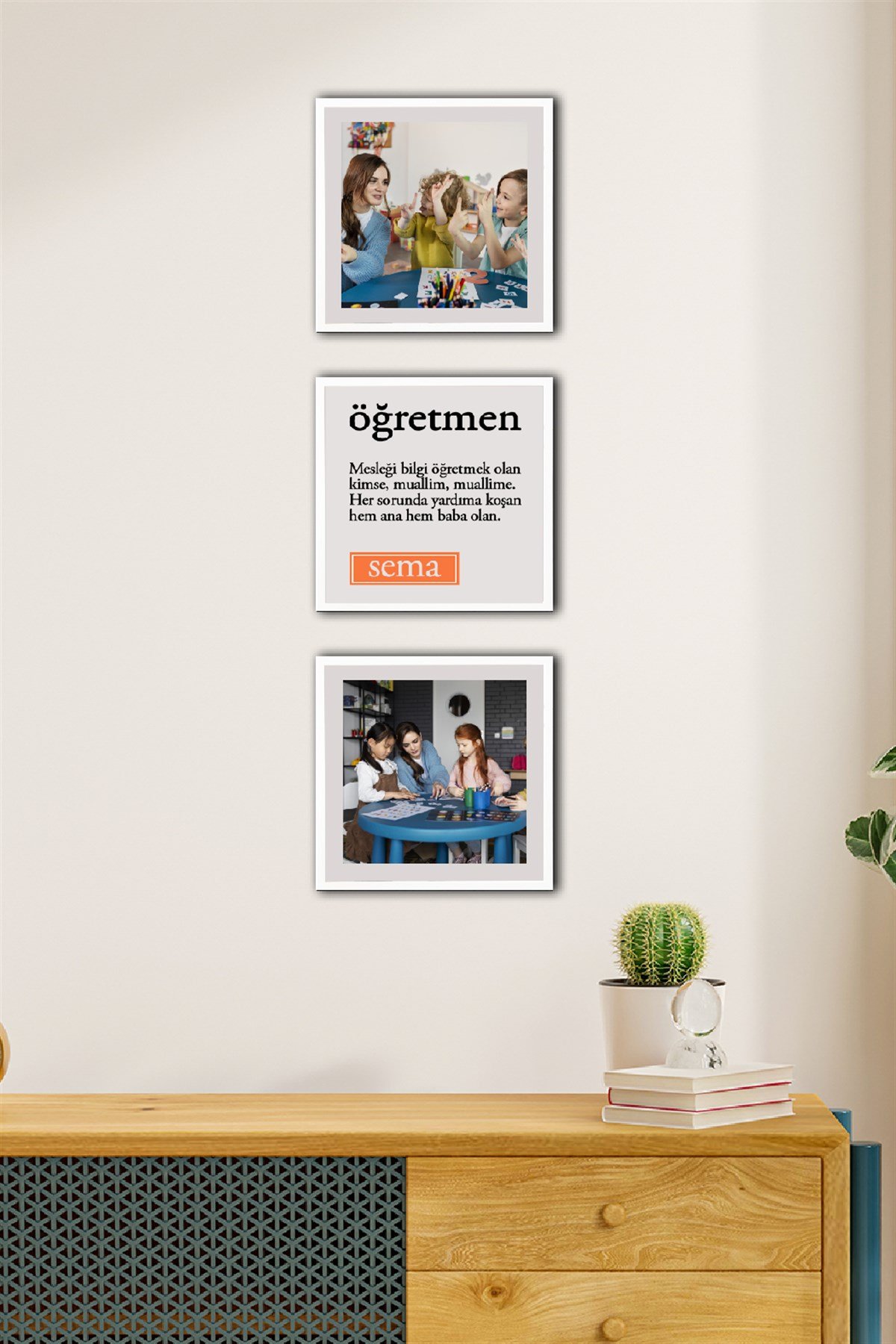 Öğretmen Sök Tak Kare Çerçeveler