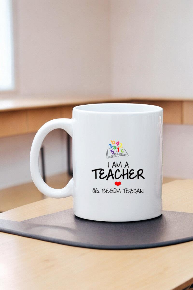 Öğretmene Hediye Teacher Tasarım Beyaz Kupa Bardak