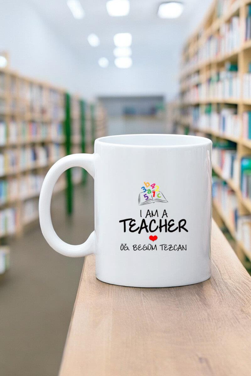 Öğretmene Hediye Teacher Tasarım Beyaz Kupa Bardak