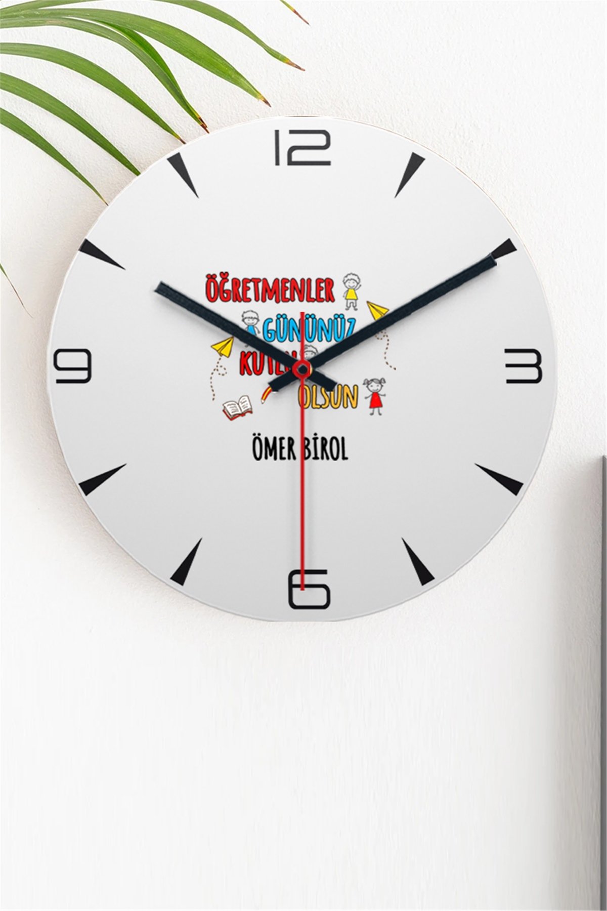 Öğretmenler Günü Ahşap Duvar Saati