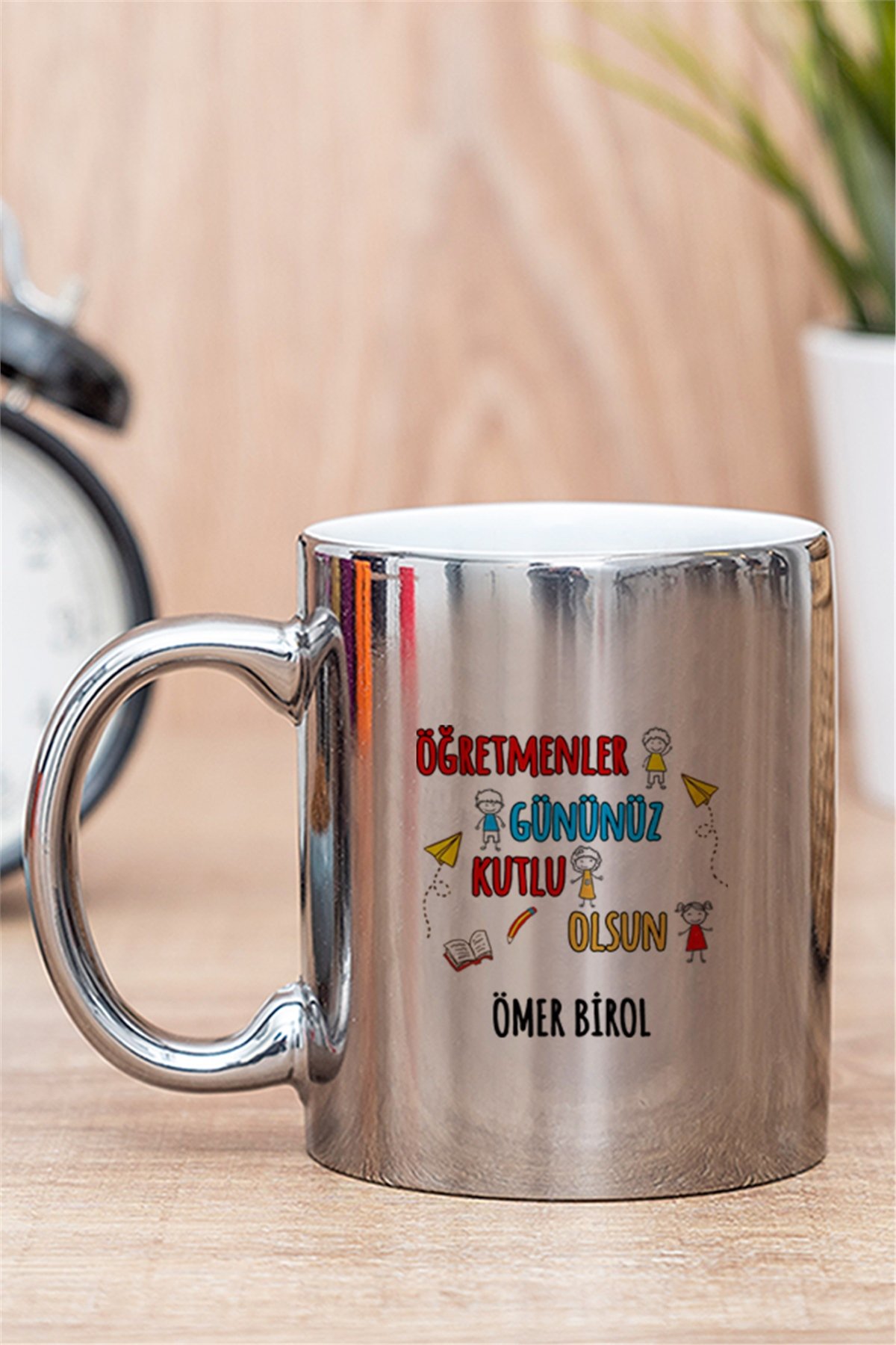 Öğretmenler Günü Gold - Silver Kupa Bardak