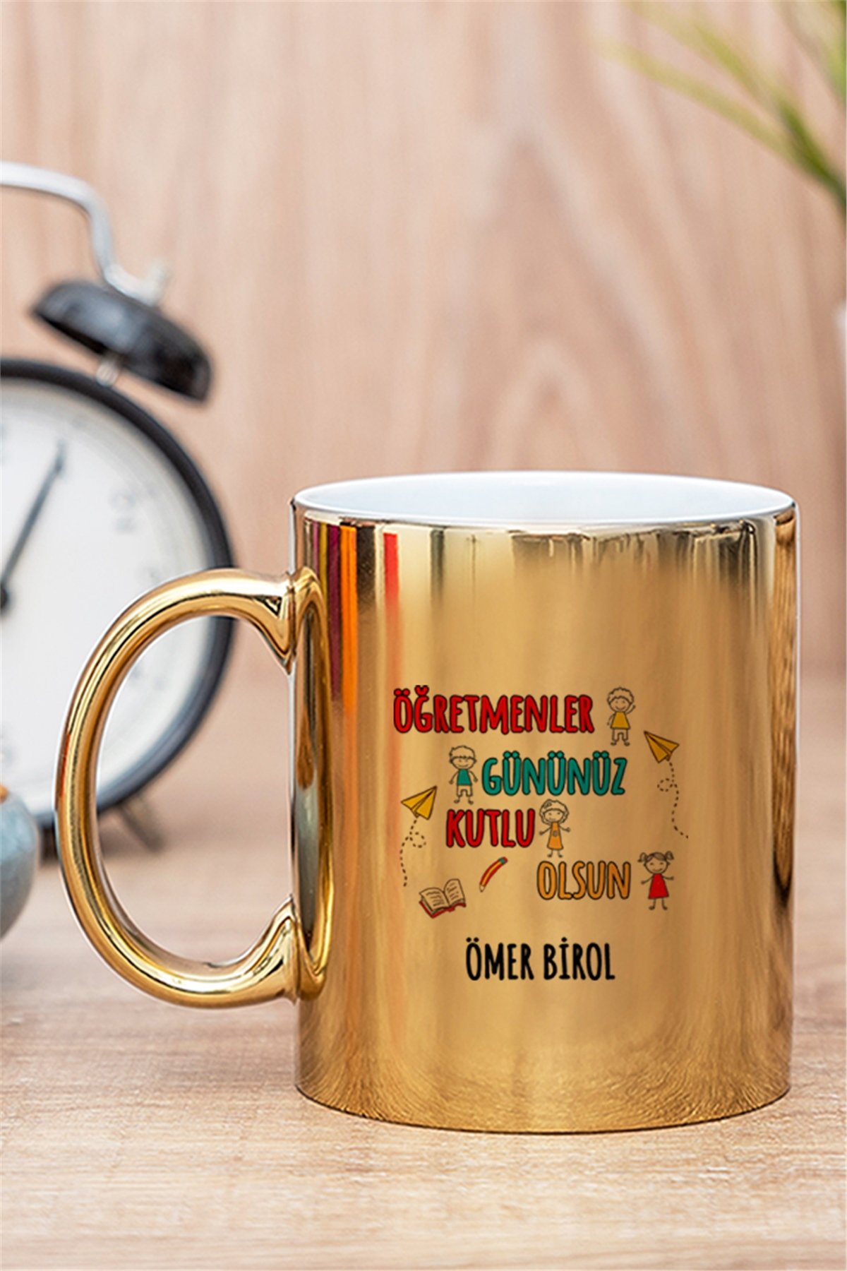 Öğretmenler Günü Gold - Silver Kupa Bardak