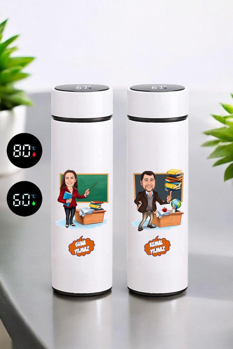 Öğretmenler Günü Hediyesi Dijital Göstergeli Akıllı Termos