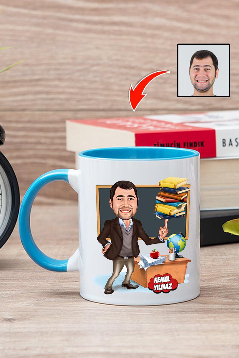 Öğretmenler Günü Hediyesi Karikatürlü Kupa Bardak