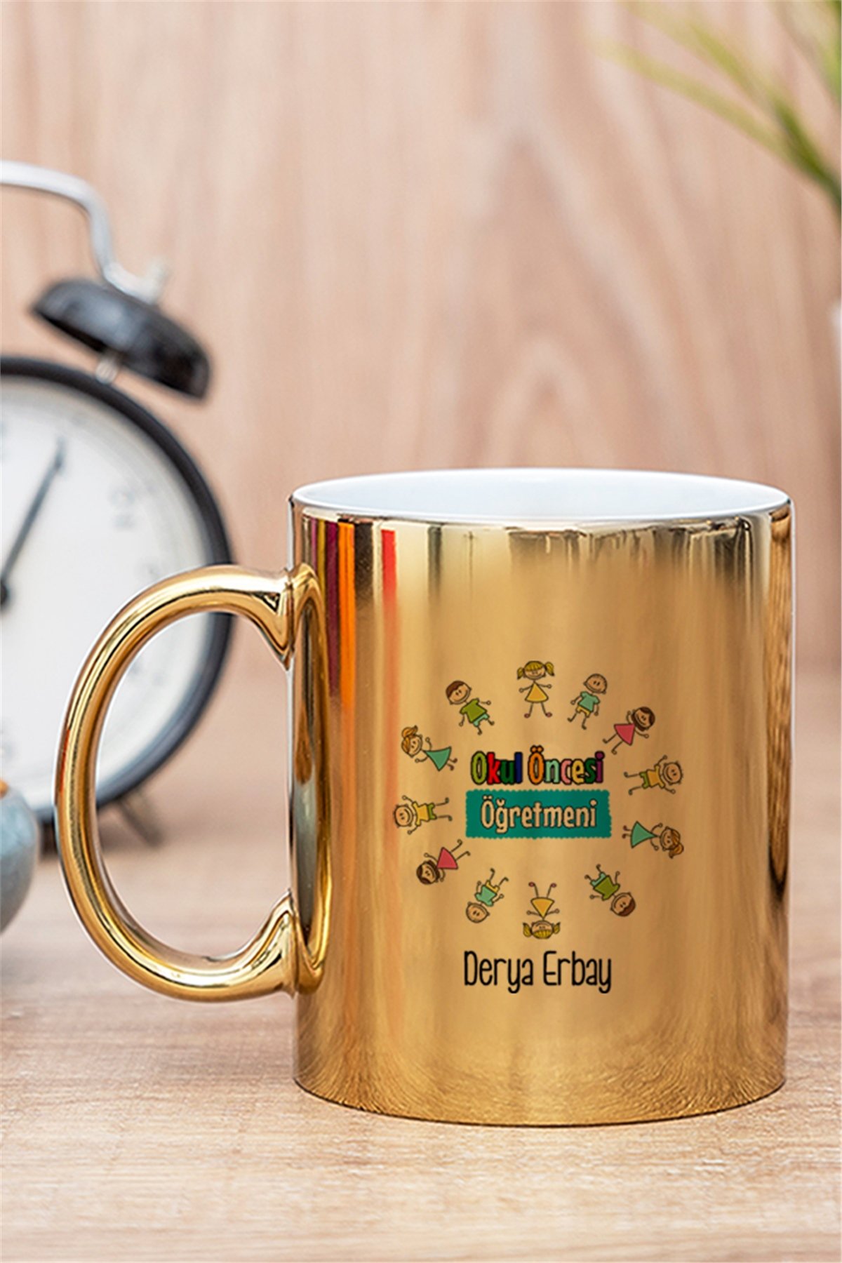 Okul Öncesi Öğretmeni Gold - Silver Kupa Bardak