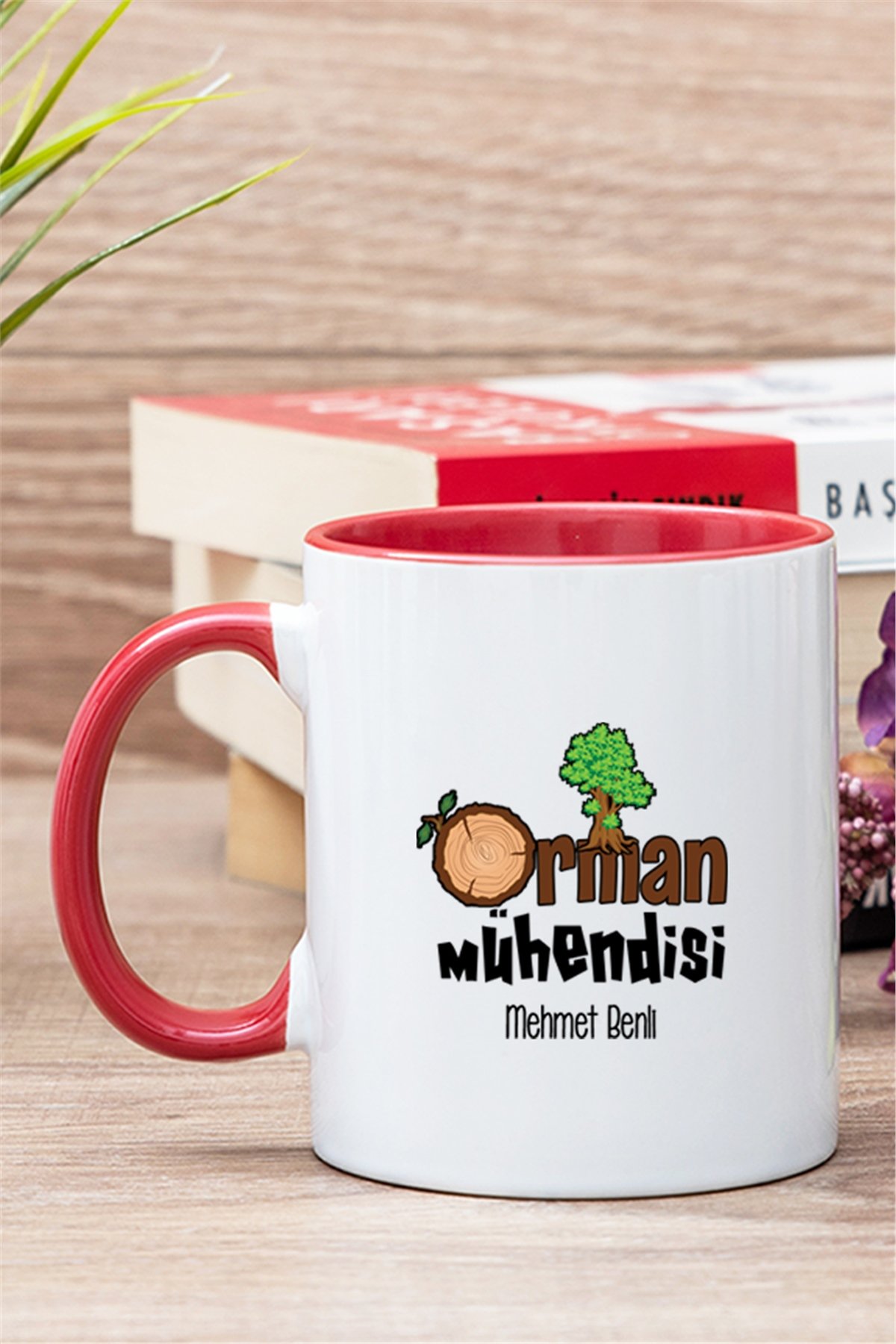 Orman Mühendisi İçi Renkli Kupa Bardak