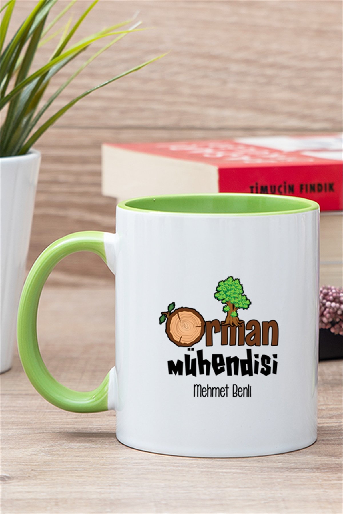 Orman Mühendisi İçi Renkli Kupa Bardak
