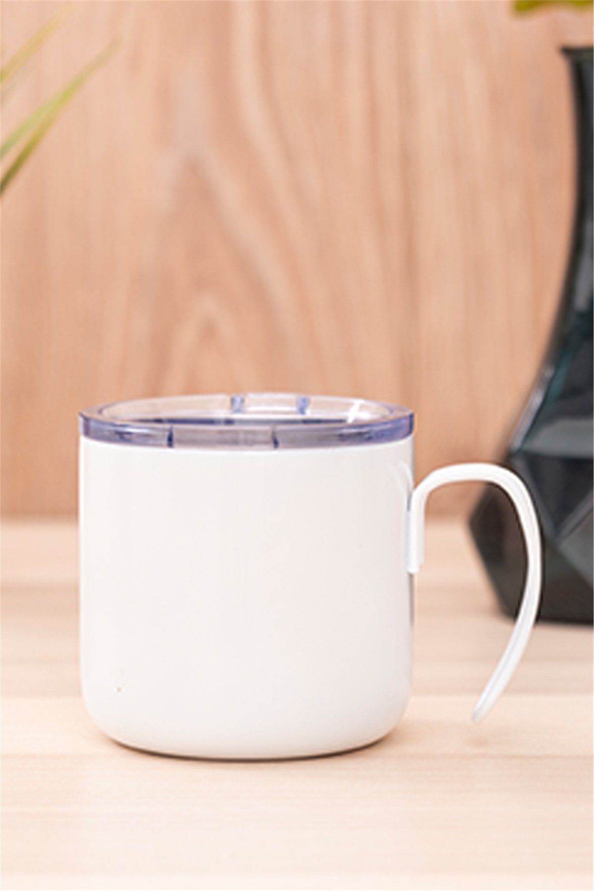 Özel Seri Beyaz Çelik Bardak Termos 240 Ml