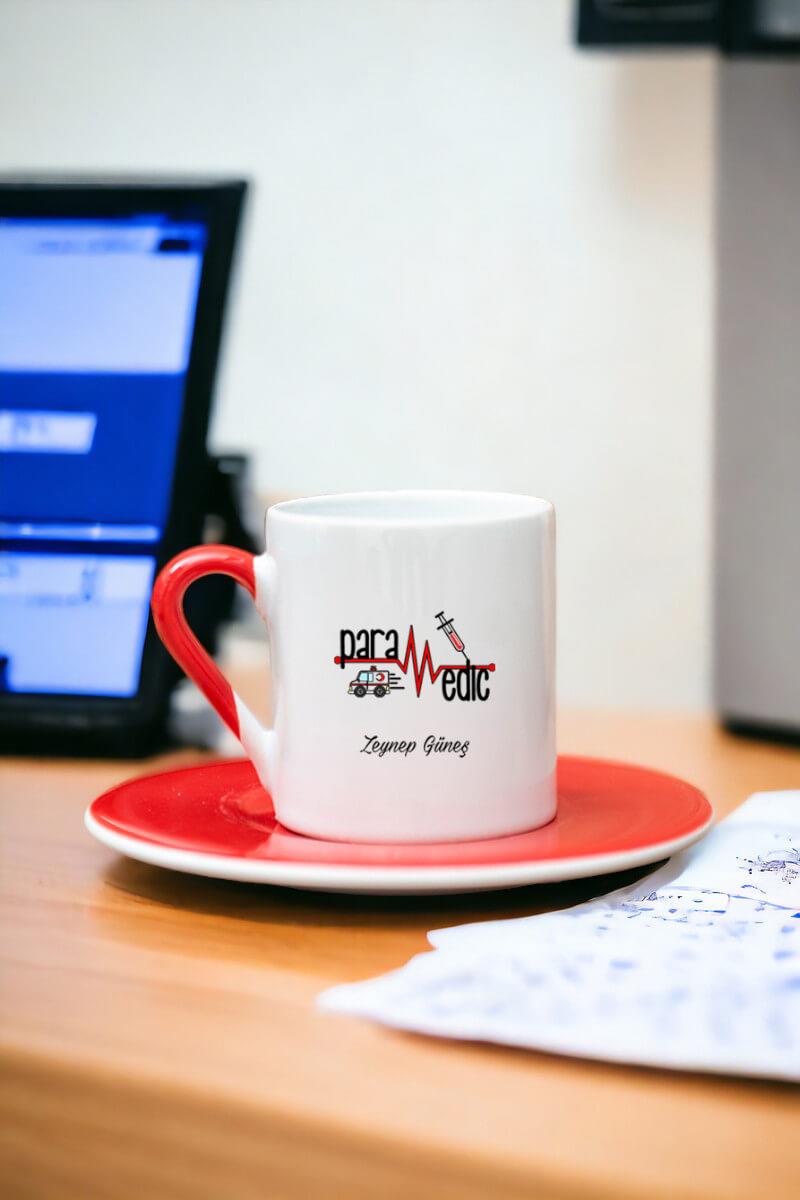 Paramedik Renkli Türk Kahvesi Fincanı
