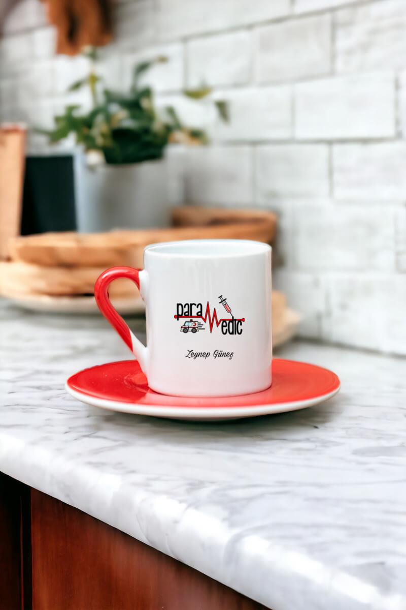 Paramedik Renkli Türk Kahvesi Fincanı