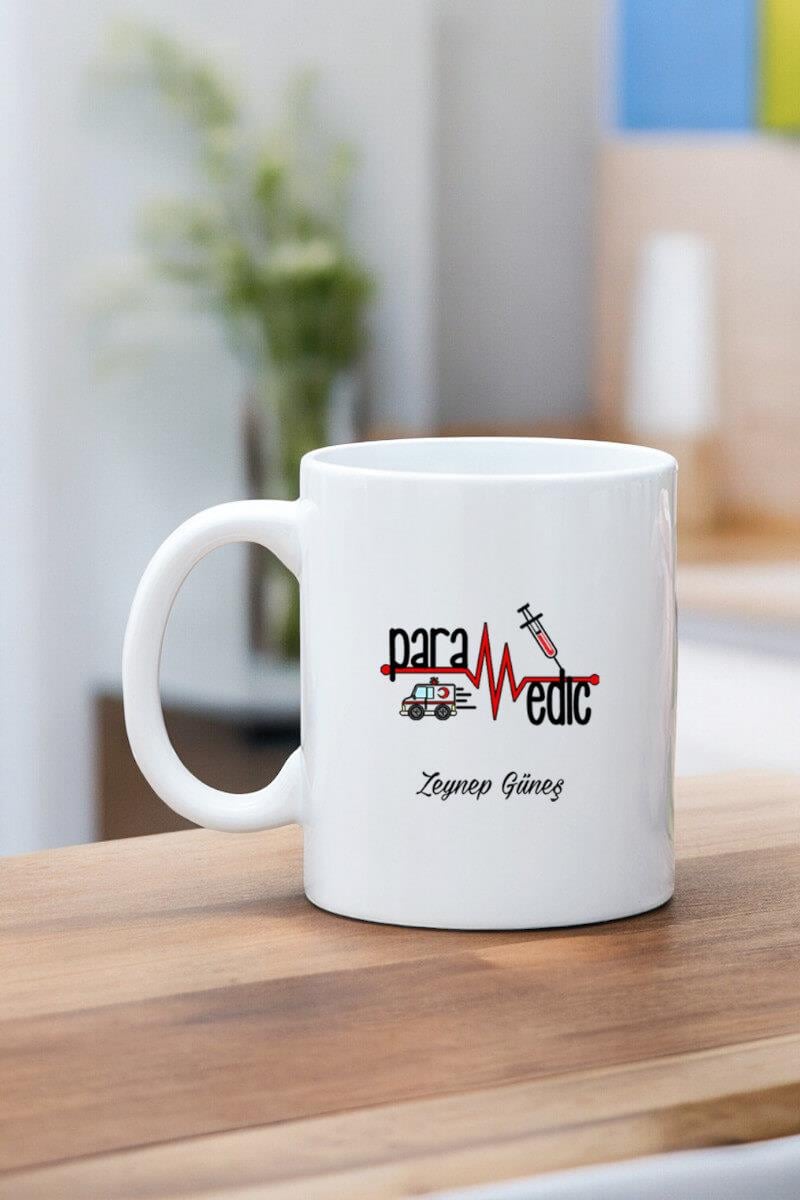 Paramediklere Hediye Beyaz Kupa Bardak