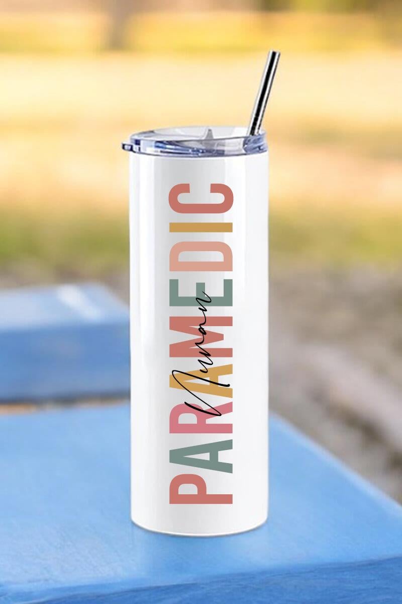 Paramediklere Hediye İsme Özel Çelik Pipetli Termos Bardak