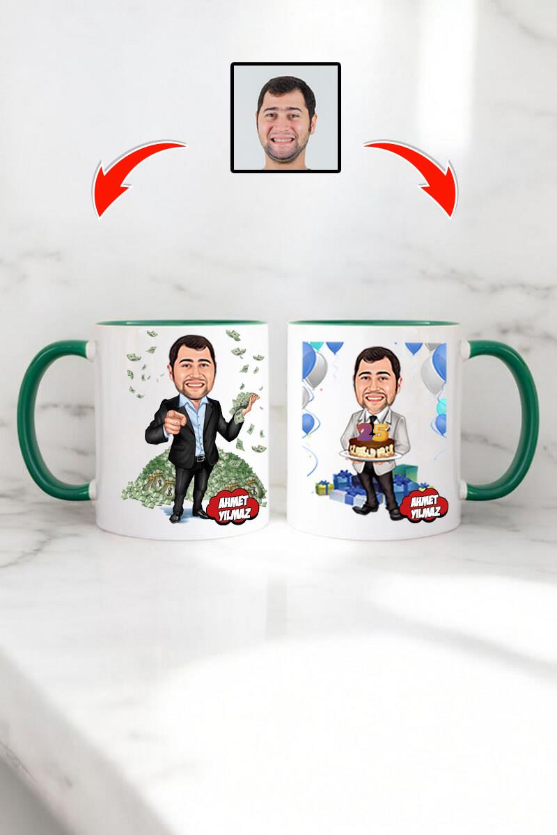 Patrona Doğum Günü Hediyesi Karikatürlü Kupa Bardak