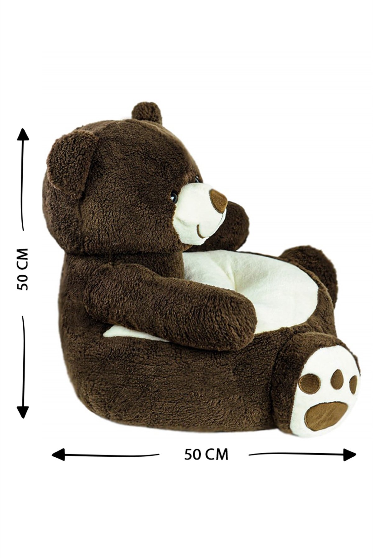 Peluş Ayı Figürlü Bebek Çocuk Koltuğu