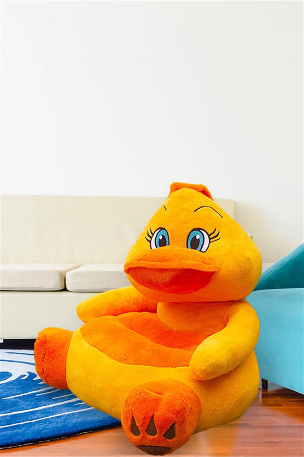 Peluş Civciv Figürlü Bebek Çocuk Koltuğu