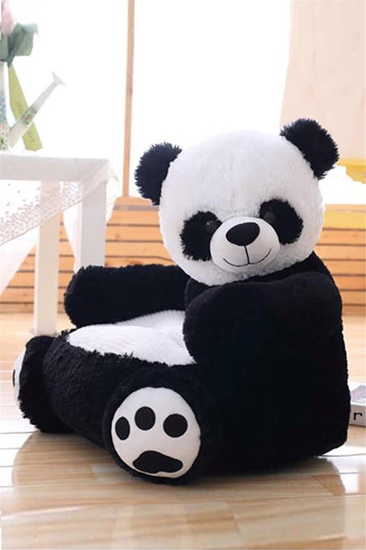 Peluş Panda Figürlü Bebek Çocuk Koltuğu