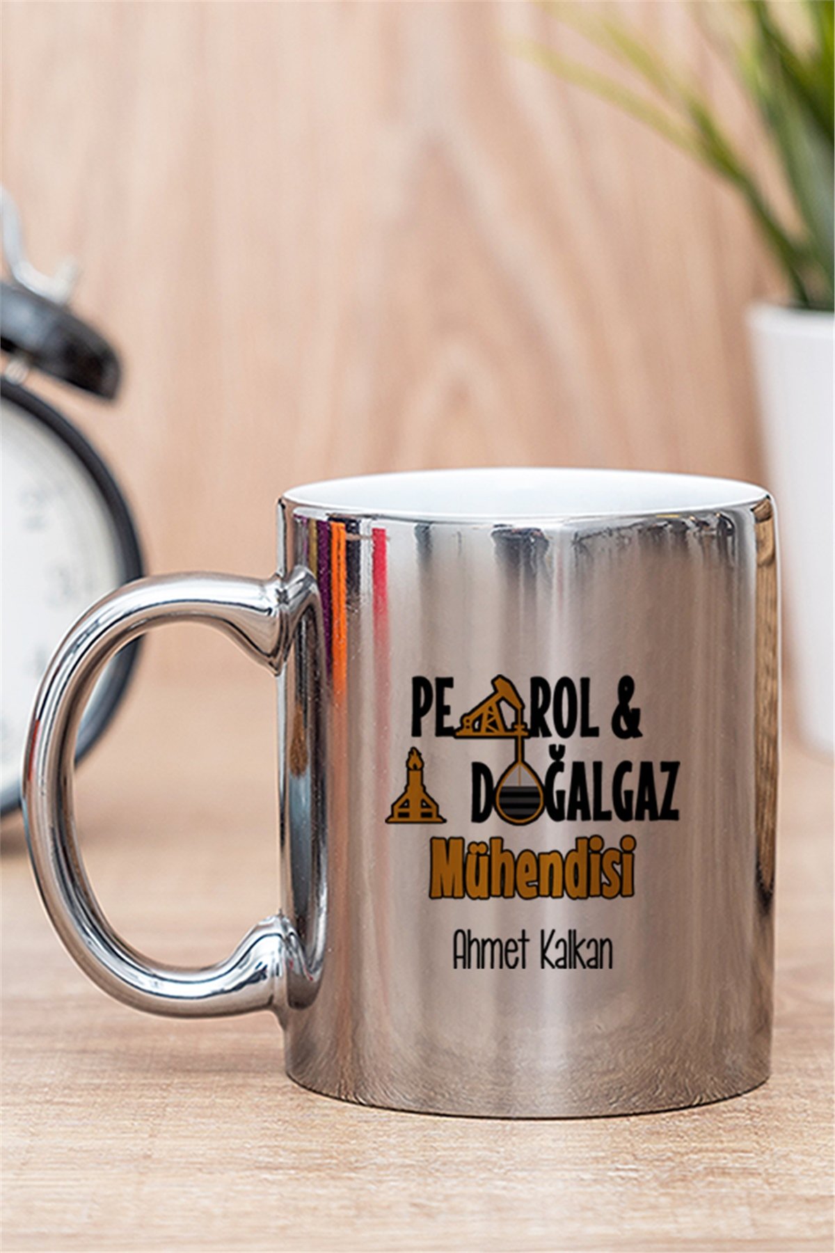 Petrol Mühendisi Gold - Silver Kupa Bardak