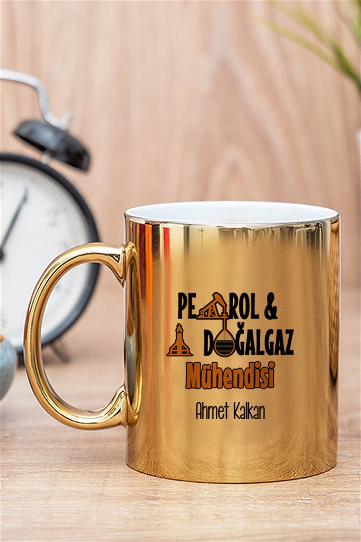 Petrol Mühendisi Gold - Silver Kupa Bardak