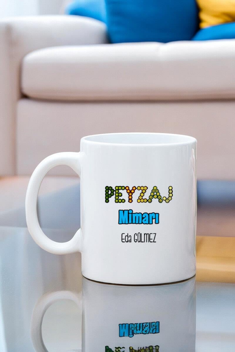 Peyzaj Mimarına Hediye Beyaz Kupa Bardak