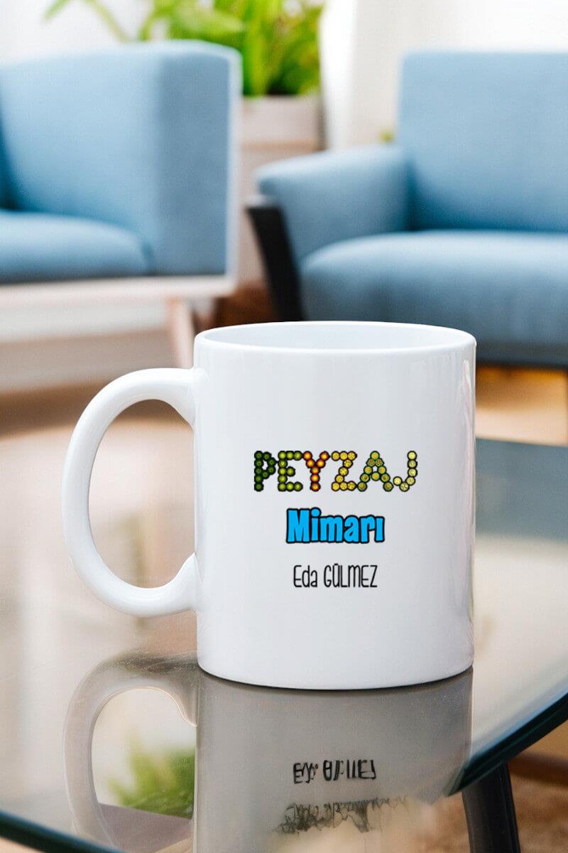 Peyzaj Mimarına Hediye Beyaz Kupa Bardak