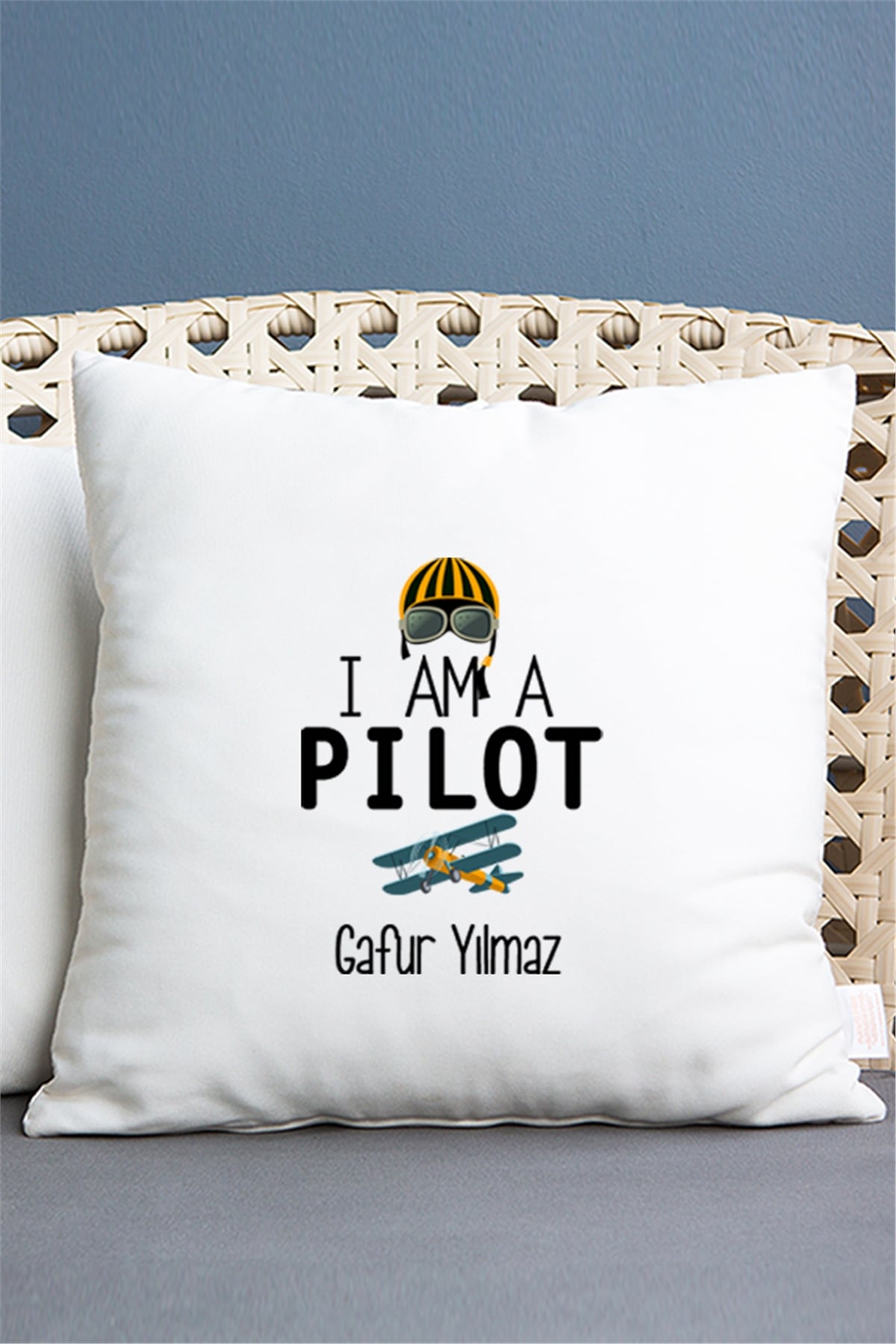 Pilot Saten Kare Yastık
