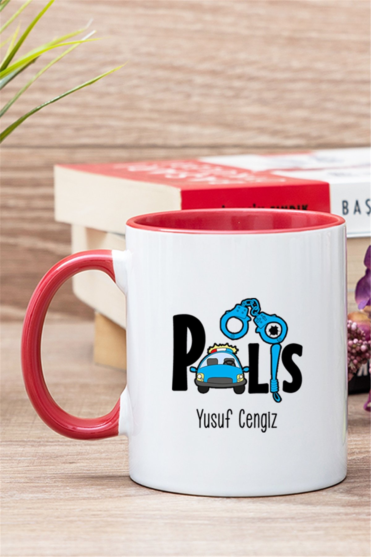 Polis İçi Renkli Kupa Bardak