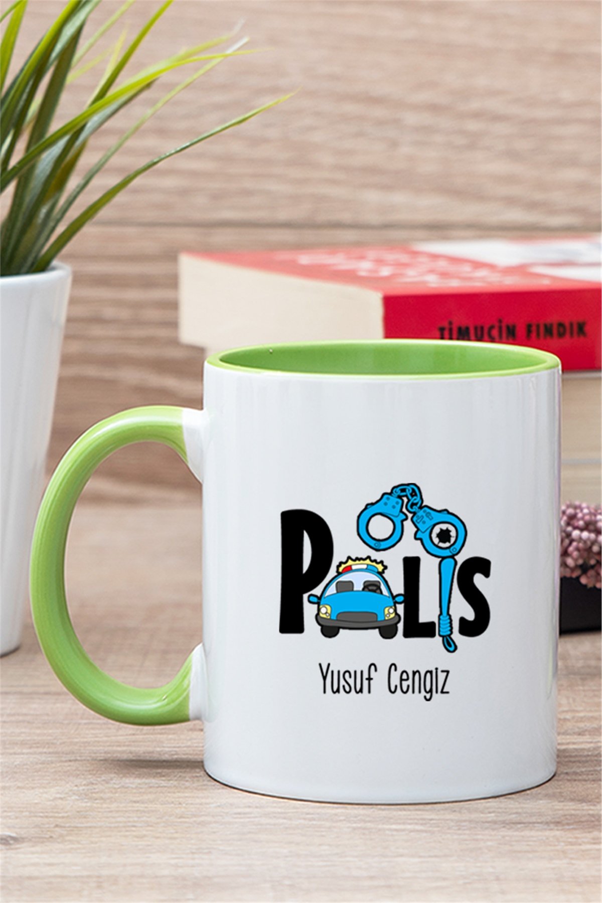 Polis İçi Renkli Kupa Bardak