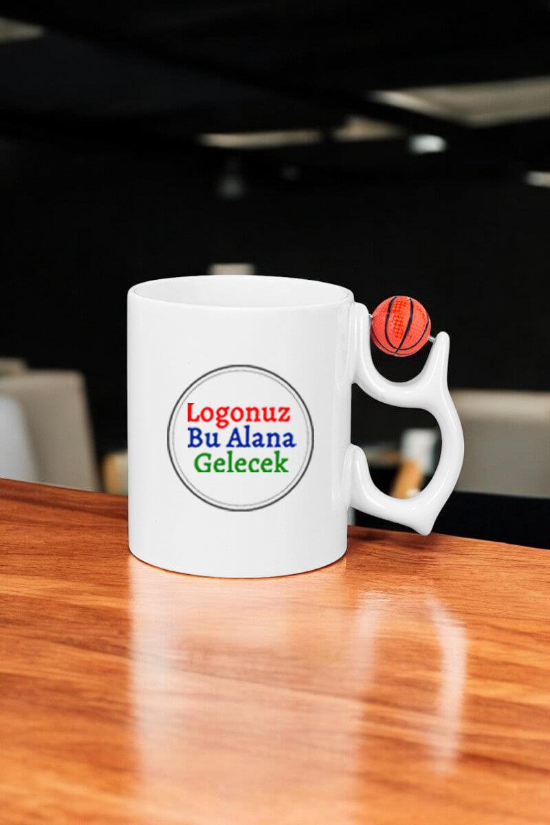 Porselen Logo Baskılı Basketbol Toplu Promosyon Kupa Bardak