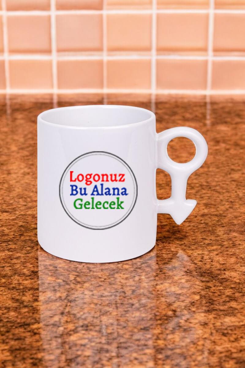 Porselen Logo Baskılı Erkek Sembollü Promosyon Kupa Bardak