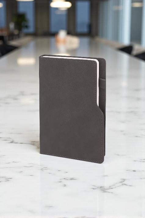 Promosyon 15x21cm Termo Deri Kalem Tutuculu Kapaklı Defter CNK-DFT