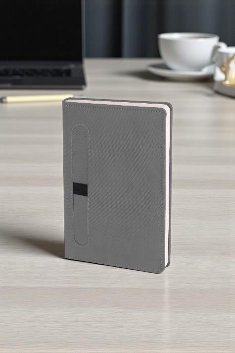 Promosyon 15x21cm Termo Deri Kalem Tutuculu Kapaklı Defter BLU-DFT