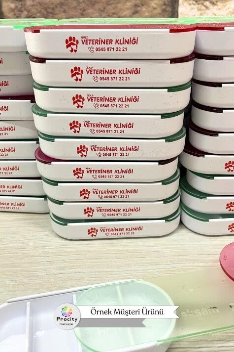 Promosyon 4 Bölmeli İlaç Kutusu