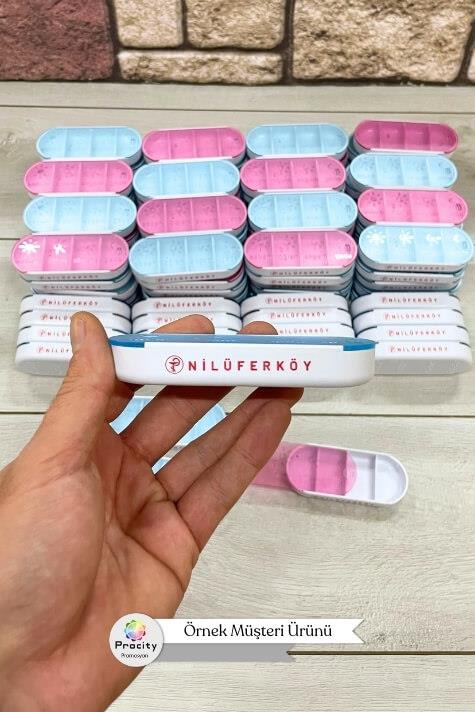 Promosyon 4 Bölmeli İlaç Kutusu