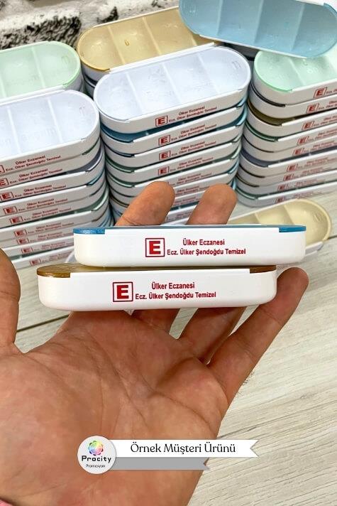 Promosyon 4 Bölmeli İlaç Kutusu