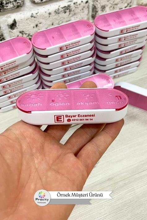 Promosyon 4 Bölmeli İlaç Kutusu