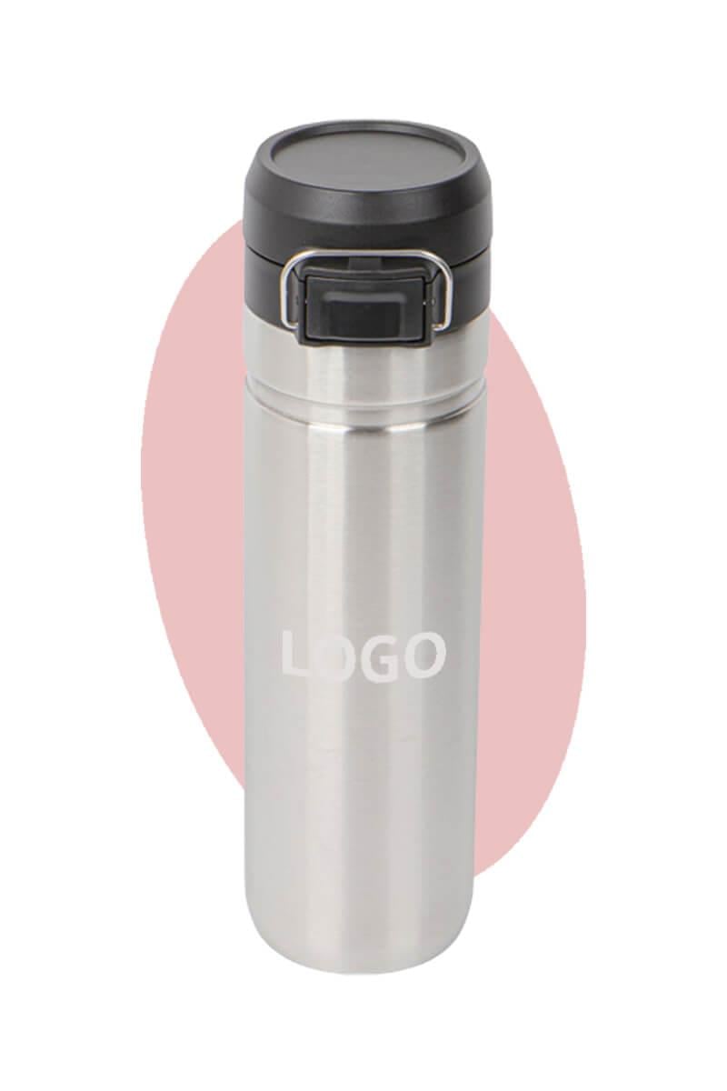 Promosyon 700ml Kilitli Kapaklı Çelik Termos Bardak 0953-PETK