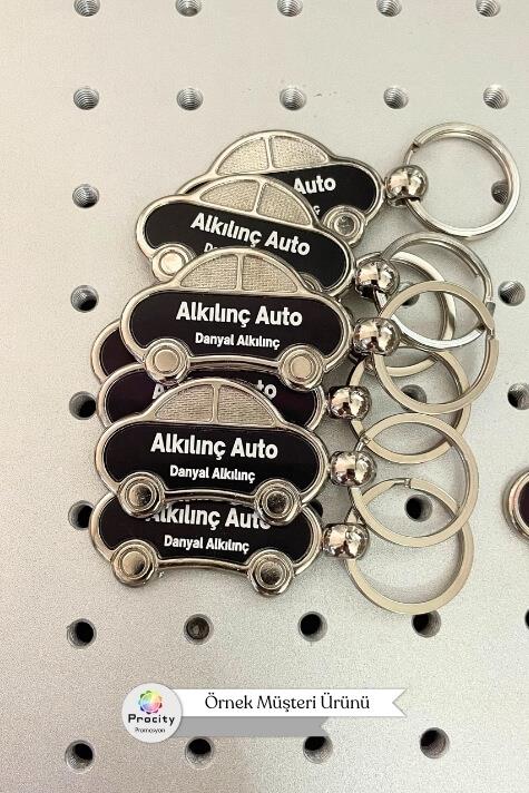 Promosyon Araba Şeklinde Metal Anahtarlık 0703-PETK
