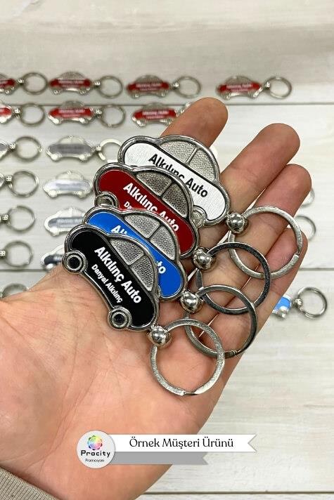 Promosyon Araba Şeklinde Metal Anahtarlık 0703-PETK