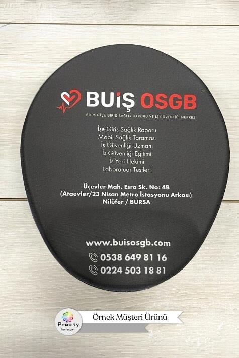 Promosyon Bilek Destekli Oval Mouse Pad