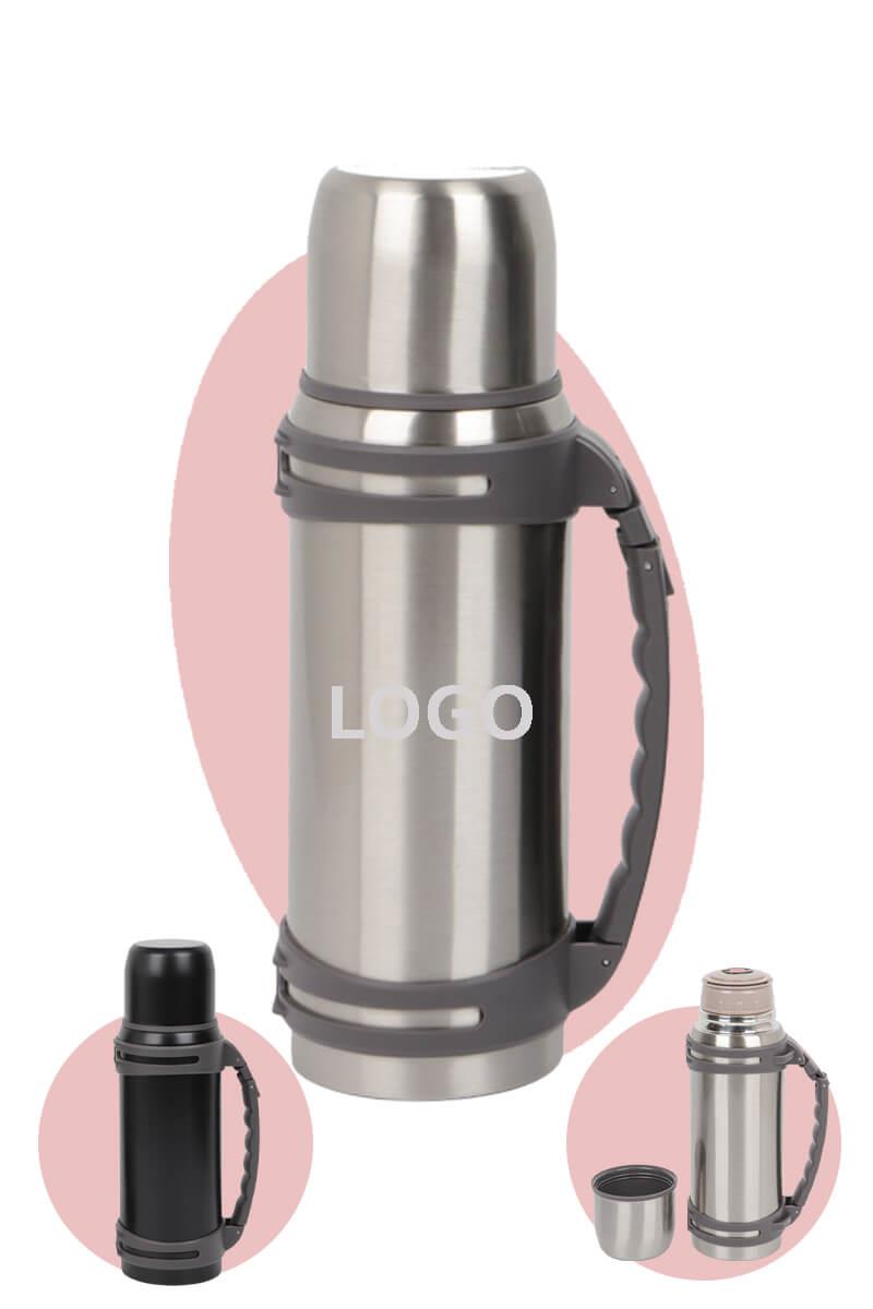 Promosyon Çelik 1300ml Logolu Bardak Kapaklı Termos 7553-PETK