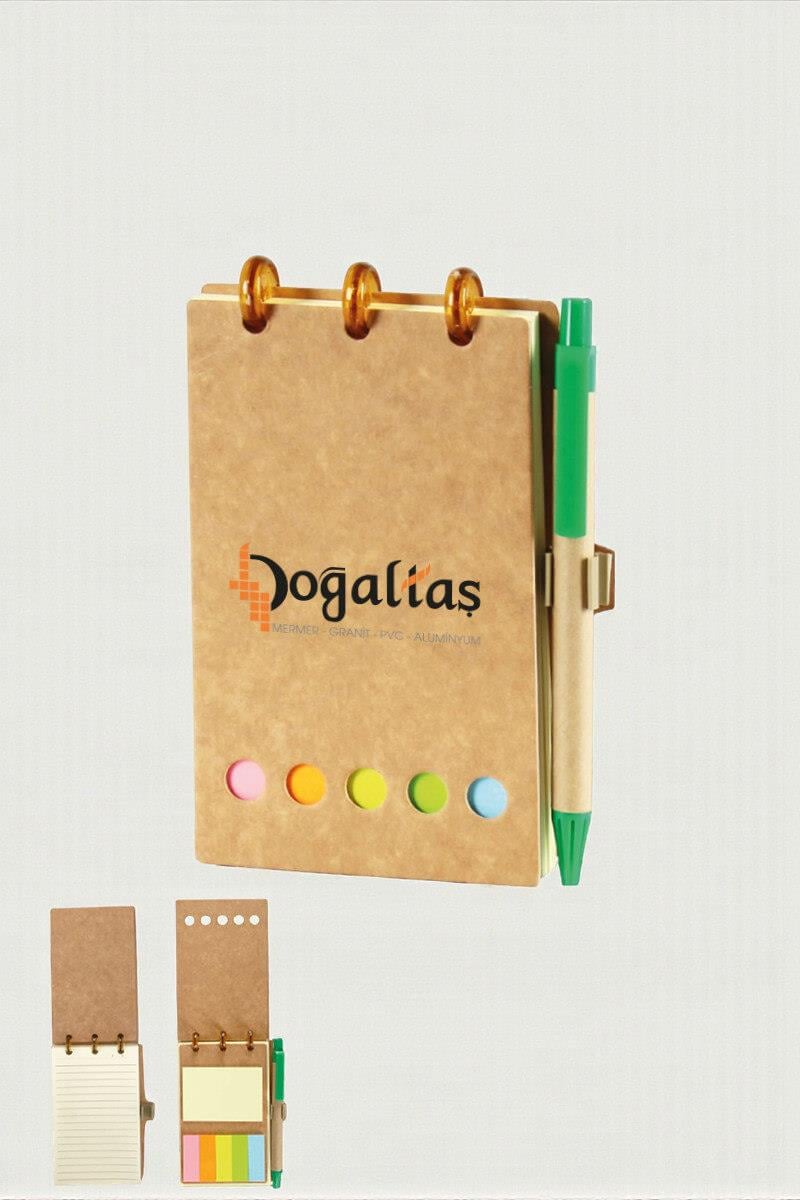 Promosyon Geri Dönüşüm Yapışkanlı Not Defteri 520-DG-PETK