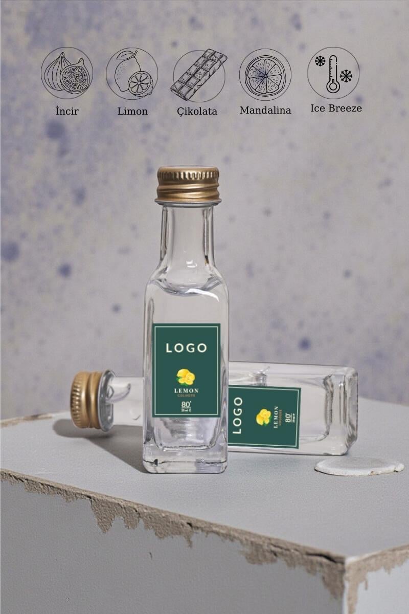 Promosyon Kolonya 20ml Cam Şişe KOL-20-EGR