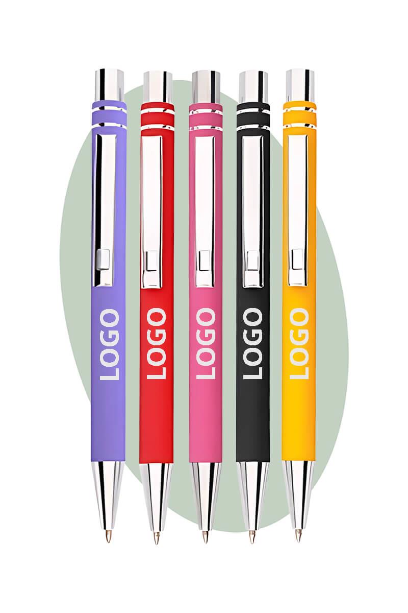 Promosyon Logo Baskılı Rubber Gövde Kalem 2041-Pİ