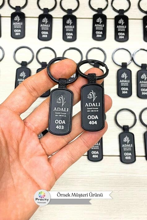 Promosyon Metal Dikdörtgen Anahtarlık 0804-PETK