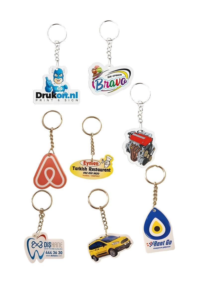 Promosyon Özel Kesim Deri Anahtarlık